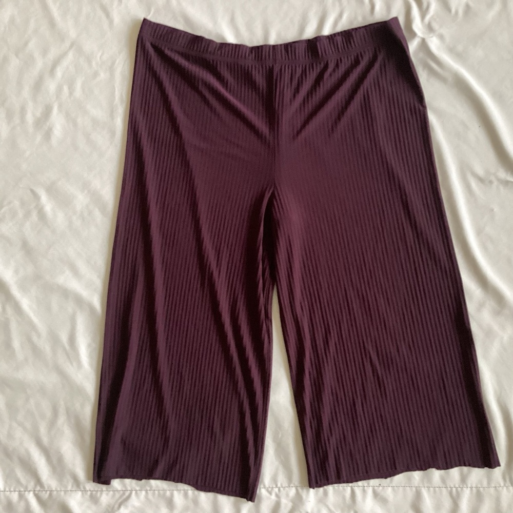 Cortigiani Wide Leg Cropped Pants